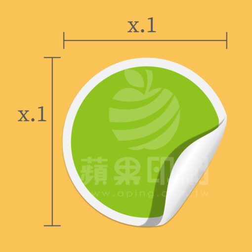 非整數數字圓貼｜小數點分類標籤貼紙